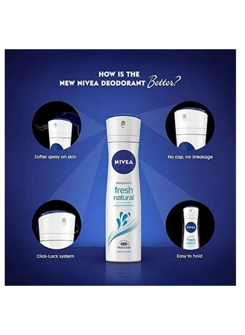 نيفيا سبراي مضاد للتعرق للنساء فريش ناتشورال - 150 مل - Image 3